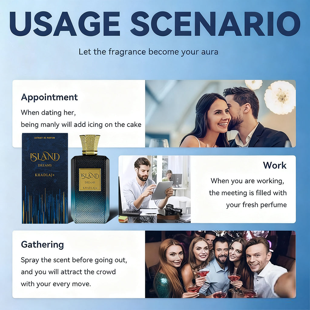 Final 3 Hours: 60%OFF🔥-Khadlaj Island Dreams for Unisex Extrait de Parfum Spray