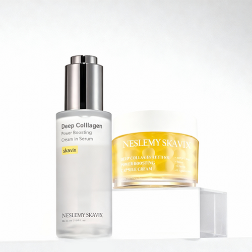 Last Day 60% OFF:Glazed Skin Collagen Duo | Firming Cream + Volufiline Serum