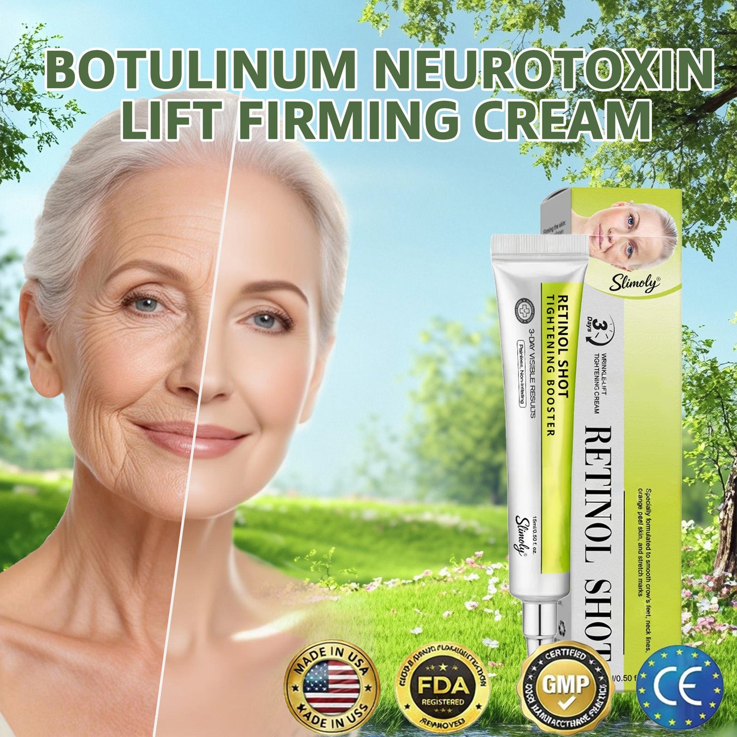 🧠👨‍⚕️Skin Tightening & Vita-A Retinol Retinol shot Anti-Wrinkle Firming Tightening cream