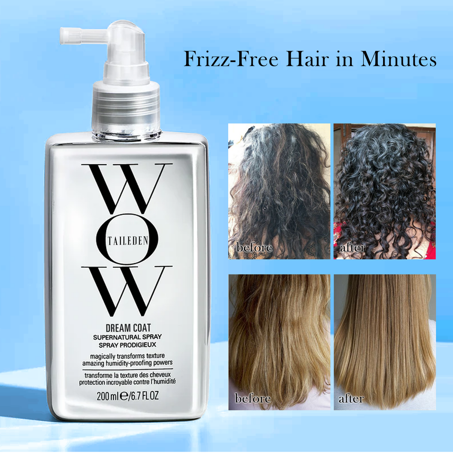 Frizz-Free Shield Spray – Lasting Smoothness, Zero Frizz