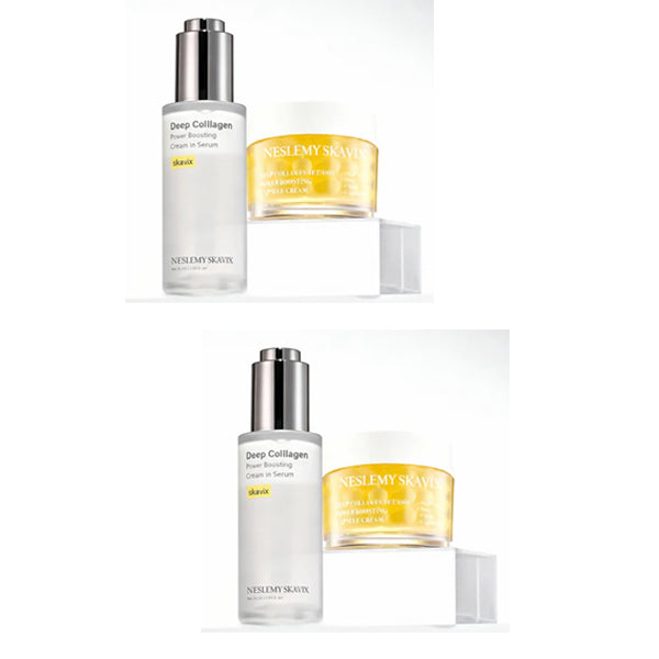 Last Day 60% OFF:Glazed Skin Collagen Duo | Firming Cream + Volufiline Serum