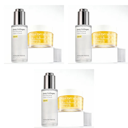 Last Day 60% OFF:Glazed Skin Collagen Duo | Firming Cream + Volufiline Serum