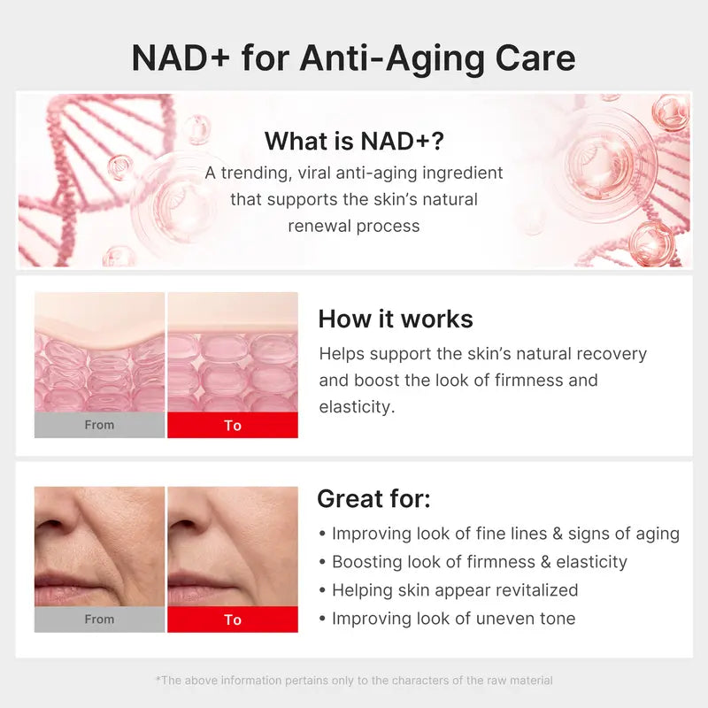 NAD+ EGF Firming Serum | NAD+, EGF, Collagen Extract, Anti-aging, Plumping, Radiance Boosting Serum |