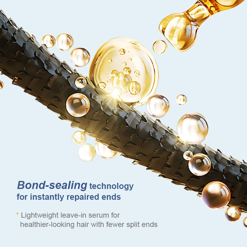 Bonding sealing technology repairs split hair conditioner
