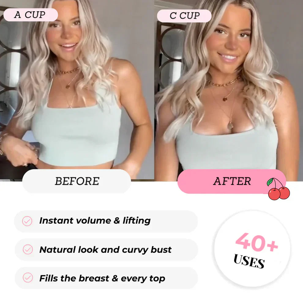 Invisible Lift - Patented Sticky Fashion Bra Inserts Prevents Nipple Slips No Sewing Required Low Cut Tops Womenswear