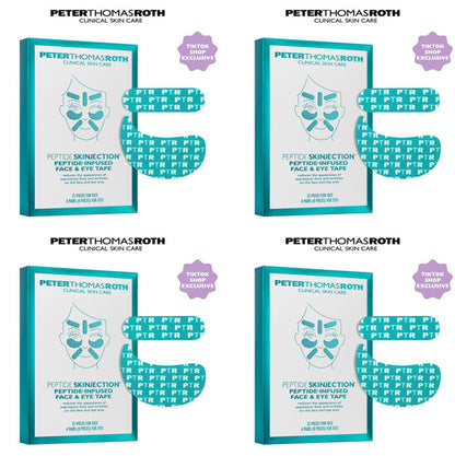 Peter Thomas Roth Peptide Skinjection Peptide Infused Face + Eye Tape, Improve Look of Fine Lines and Wrinkles