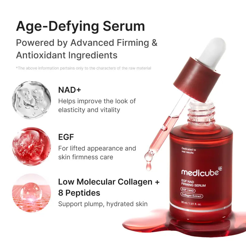 NAD+ EGF Firming Serum | NAD+, EGF, Collagen Extract, Anti-aging, Plumping, Radiance Boosting Serum |