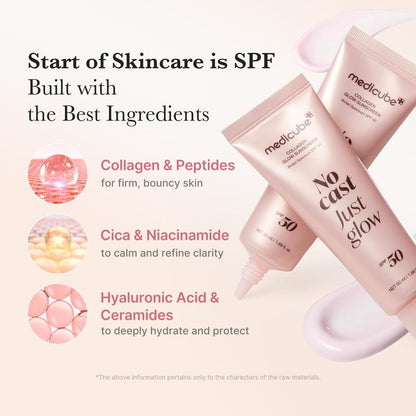 No Cast Just Glow Collagen Sunscreen | SPF 50 Broad Spectrum Face Sunscreen