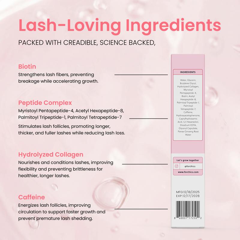 Eyelash Enhancing Serum with Powerful Peptides & Plant Botanicals for Thinning Lashes 3ML Makeup Cosmetic