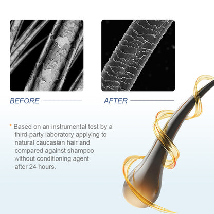 Bonding sealing technology repairs split hair conditioner