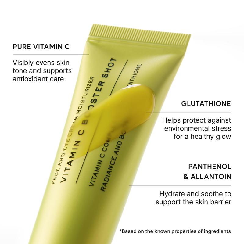 Vitamin C Booster Shot, Pure Vitamin C + Glutathione for Bright, Healthy Skin Glow