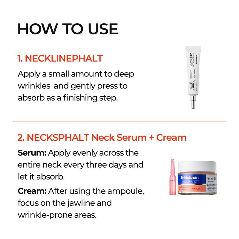 Perfect Neck Wrinkle Care Set｜Necksphalt+Necklinphalt | Korean Cosmetics