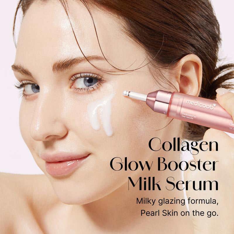 Milky Glow Lock Collagen Duo Collagen Glazed Milky Glow Wrapping Mask (20-Min Use) + Collagen Glow Booster Milk