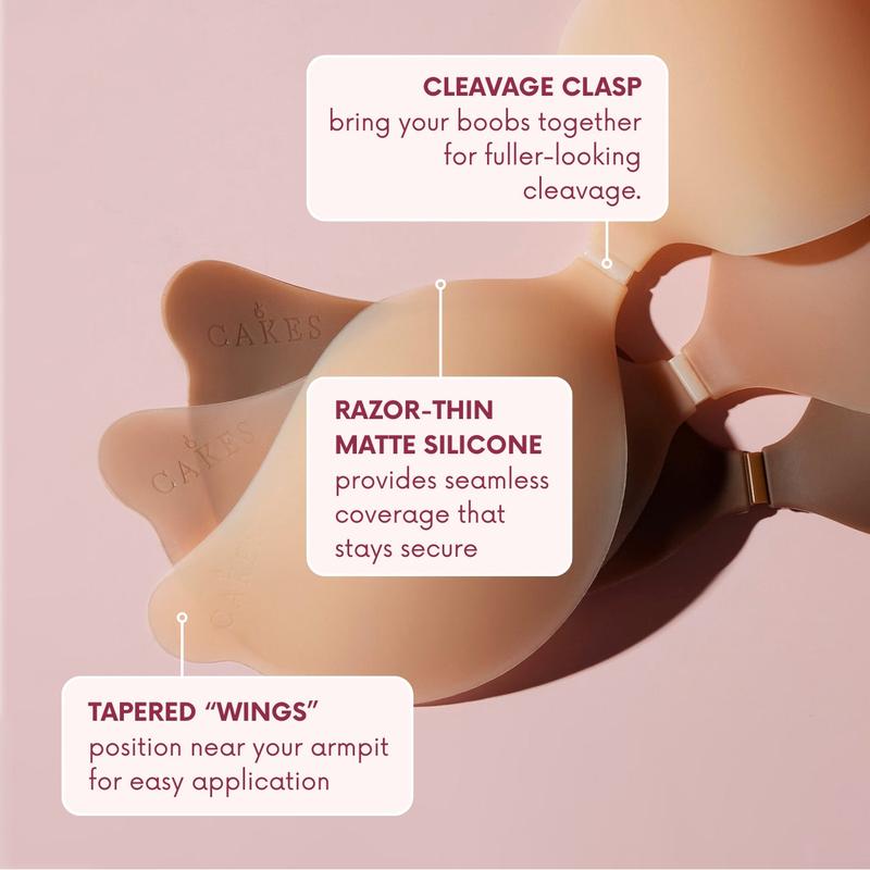 Seamless Sculpting Bra with Silicone Cups for Full Cleavage Reusable