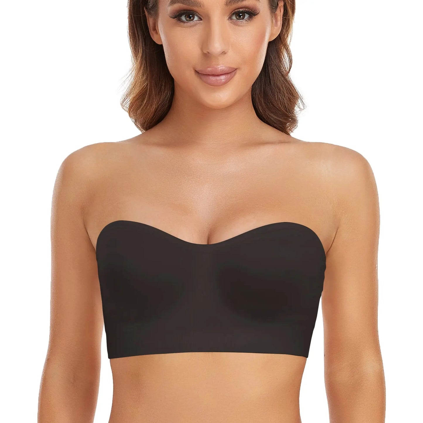 Strapless Bras for Women Padded Bandeau Bra Wireless Tube Top Bra Summervibes summervibes