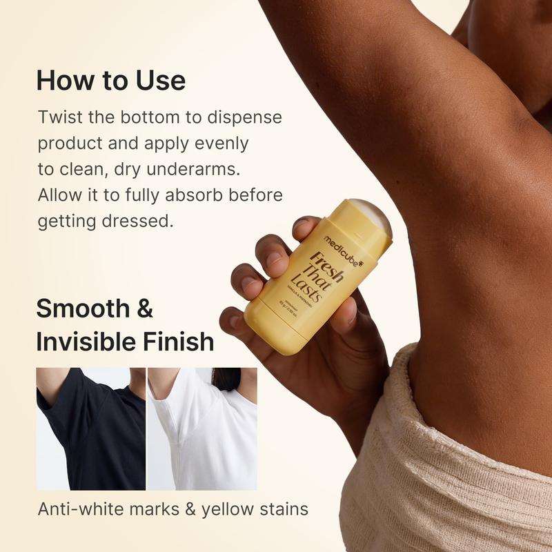 [medicube] Deodorant Vanilla & Pistachio Fresh That Lasts | 24 Hour Odor Control