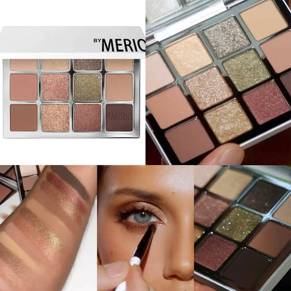 🔥Final 3 Hours: 70%OFF🔥MAKEUP BY MERIO Ethereal Eyeshadow Palette: Nature