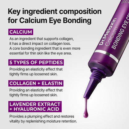 Calcium Bonding Eye Cream formulated for Sunken Under-Eyes, Sagging Eye Bags, and Fine Lines
