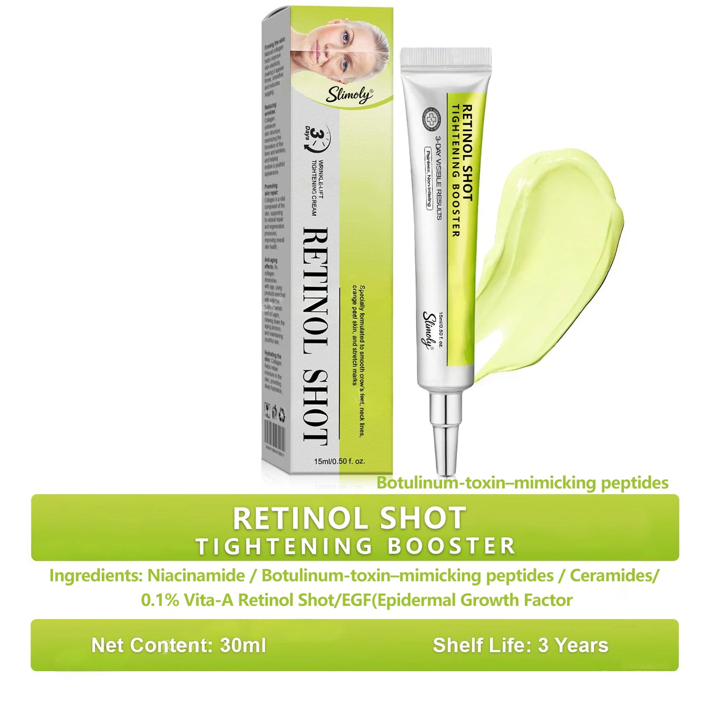 🧠👨‍⚕️Skin Tightening & Vita-A Retinol Retinol shot Anti-Wrinkle Firming Tightening cream