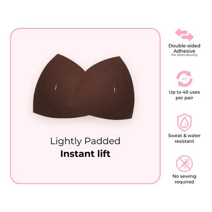 Invisible Lift - Patented Sticky Fashion Bra Inserts Prevents Nipple Slips No Sewing Required Low Cut Tops Womenswear