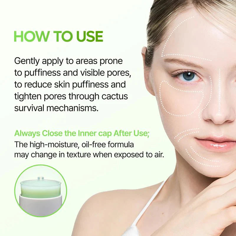 CACTOX PORE RELIEF MULTI BALM with Cactus Cooling Reduce Puffiness & Pore Tightening for Visible Pore Care Skin Repair