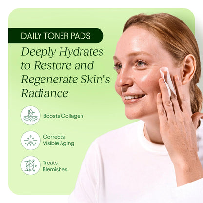 Korean Skincare Toner Pads – Anti-Aging, Dark Spot & Wrinkle Care with Snail Mucin & Peptides (100 ct)