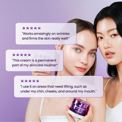 3D Lifting Night Cream | 17-Peptide Complex & Probiotics I Anti-Aging, Wrinkles