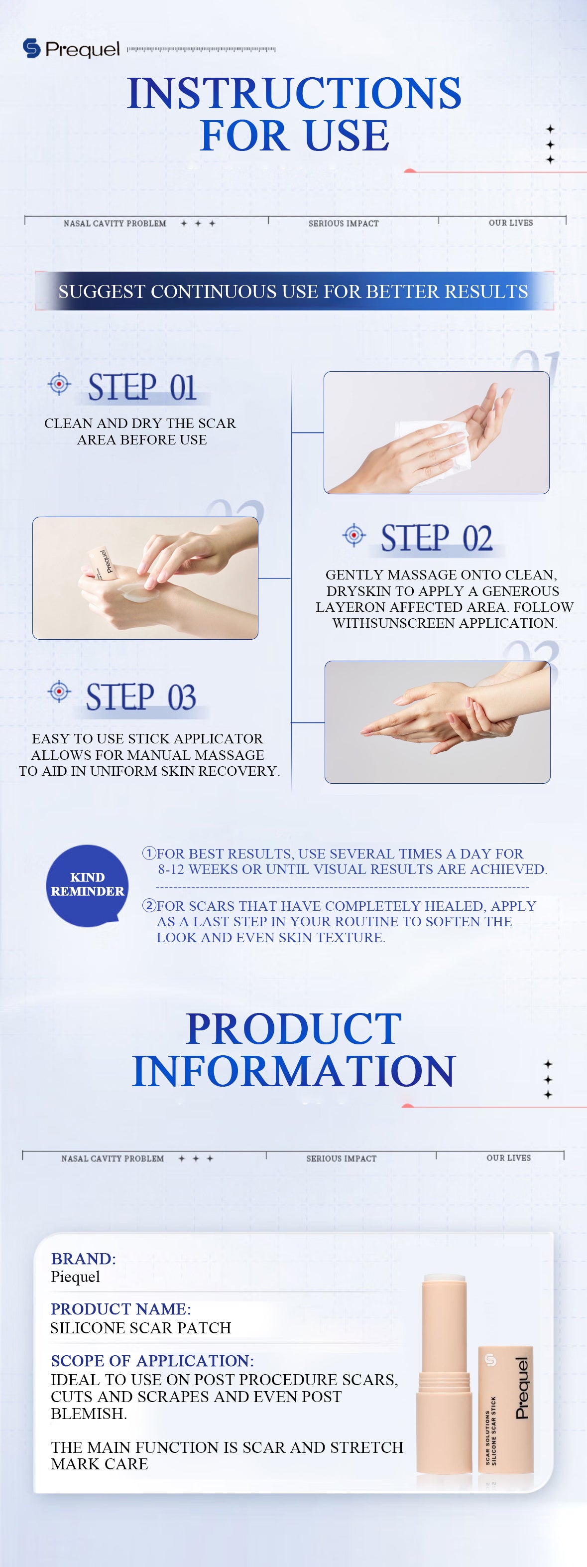 SCAR SOLUTIONS SILICONE SCAR STICK