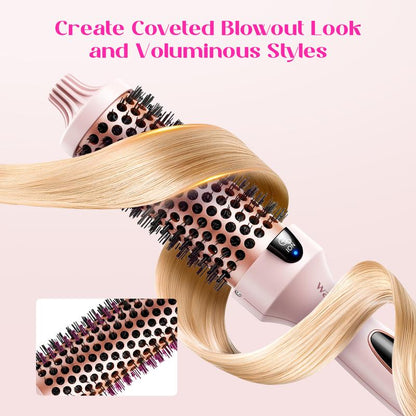 sisterfox™ Fast Heating Ionic Curling Iron Brush 1.5Inch
