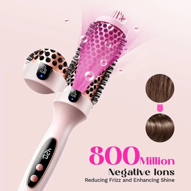 sisterfox™ Fast Heating Ionic Curling Iron Brush 1.5Inch