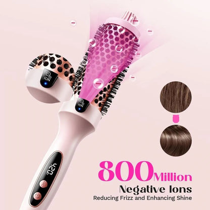 sisterfox™ Fast Heating Ionic Curling Iron Brush 1.5Inch
